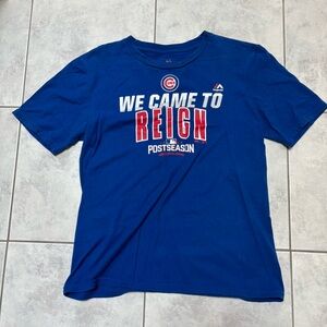 Youth “We came to reign” Cubs T-Shirt - Postseason 2016 - Majestic - Size XL